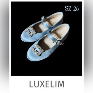 Blue Kids Dress Shoes